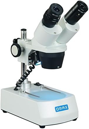 Binocular stereo microscope with dual led