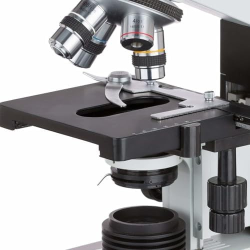 Trinocular compound microscope mechanical stage — photo 4