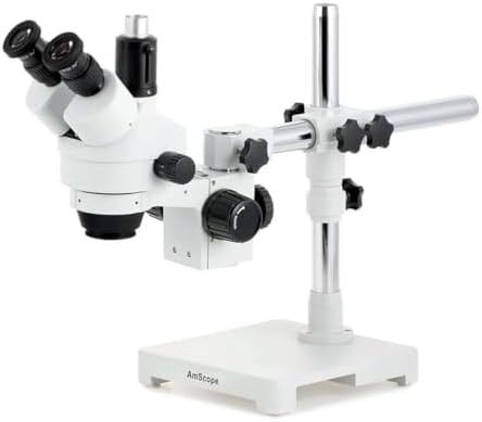 Professional trinocular stereo zoom microscope arm