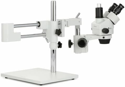Professional trinocular stereo zoom boom arm microscope — photo 4