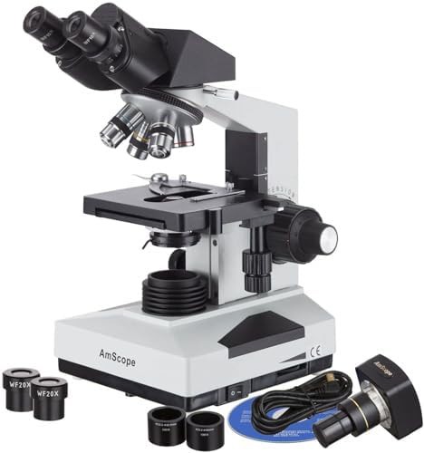 Student binocular microscope with 5mp camera