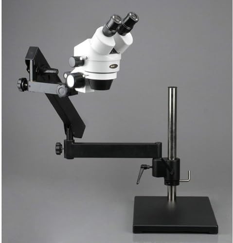 Binocular stereo zoom microscope with boom arm — photo 3