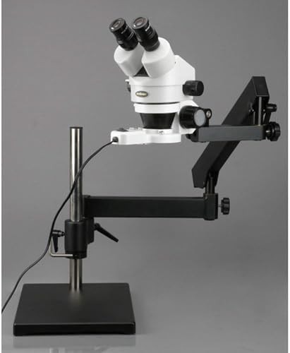 Binocular stereo zoom microscope with boom arm — photo 4