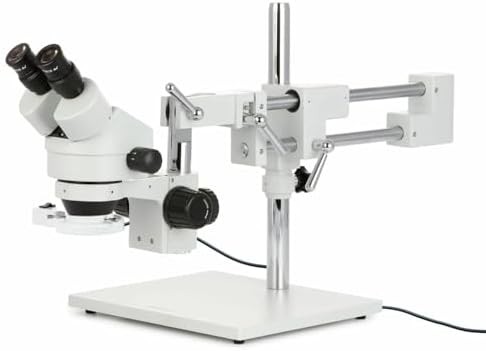 Industrial Stereo Boom Microscope with Fluorescent Light