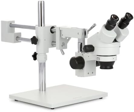 Binocular stereo zoom microscope on boom stand — photo 3
