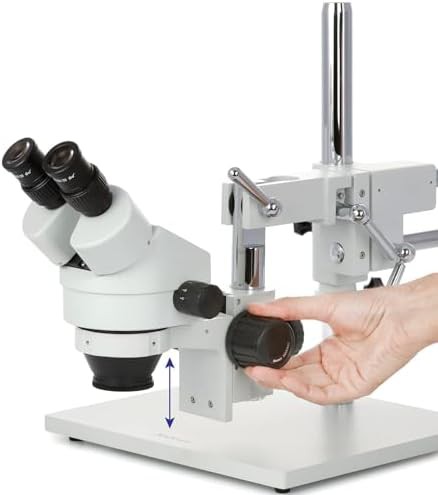 Binocular stereo zoom microscope on boom stand — photo 4