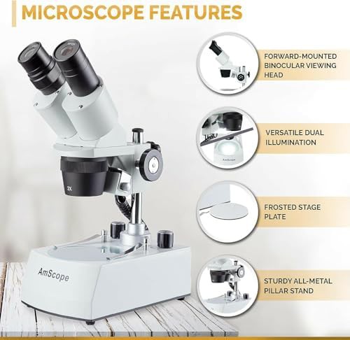 Forward mounted binocular stereo microscope led — photo 3