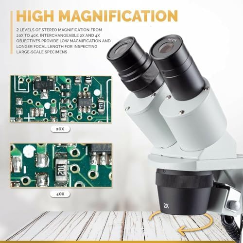 Forward mounted binocular stereo microscope led — photo 4