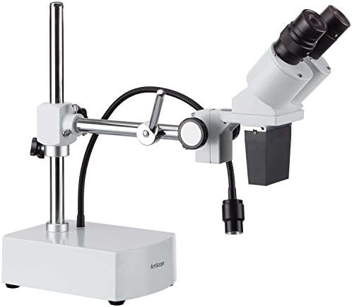 Professional binocular stereo microscope with boom arm — photo 3