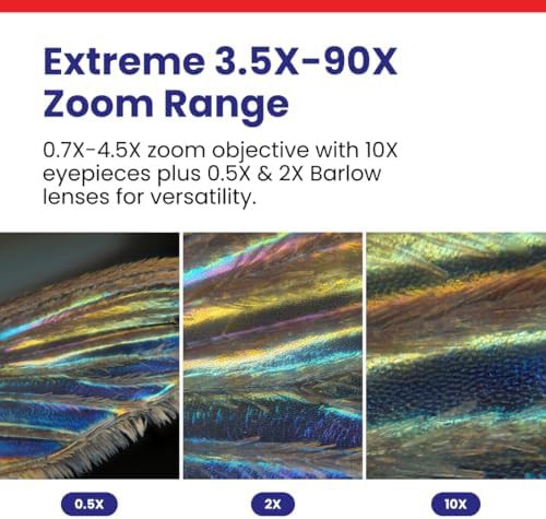 Professional trinocular stereo zoom microscope pillar — photo 3