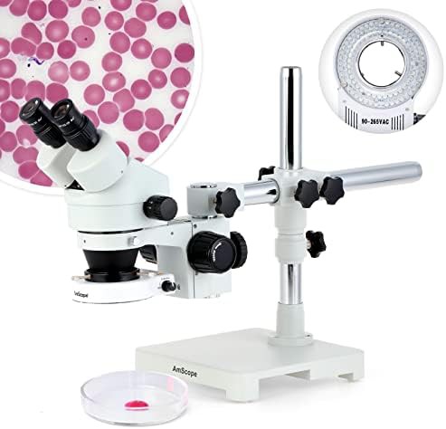 Binocular Zoom Stereo Microscope with Boom Arm