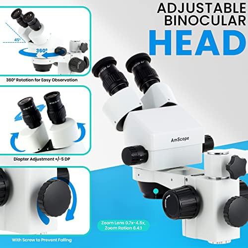 Binocular Zoom Stereo Microscope with Boom Arm — photo 4