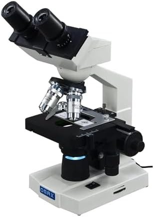 Binocular compound microscope with slides kit