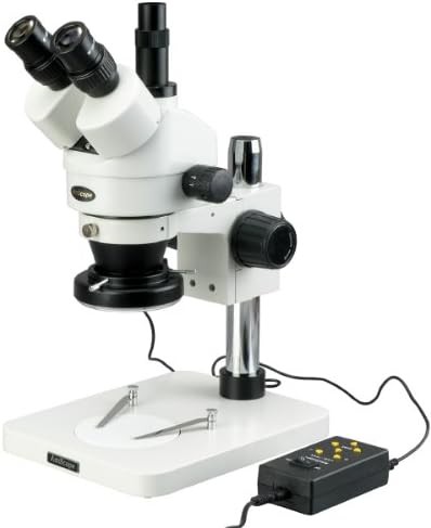 Professional trinocular stereo zoom microscope model 144a