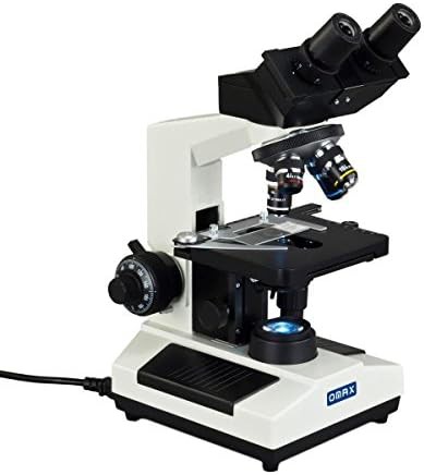 Binocular lab microscope with replaceable LED