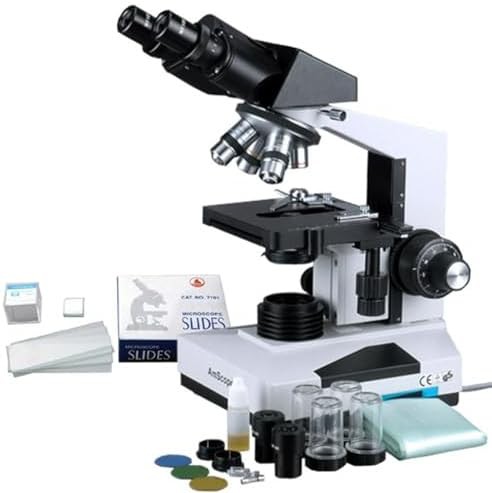 1600x compound binocular biological microscope