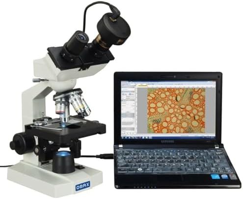 OMAX 2500X lab binocular biological LED microscope with 3D stage — photo 3