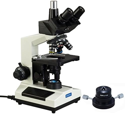 Dry darkfield trinocular LED microscope 2500x