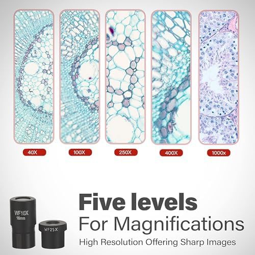 Monocular Biological Compound Microscope with Prepared Slides — photo 3