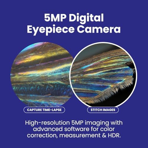Professional Binocular Compound Microscope with 5MP Camera — photo 5
