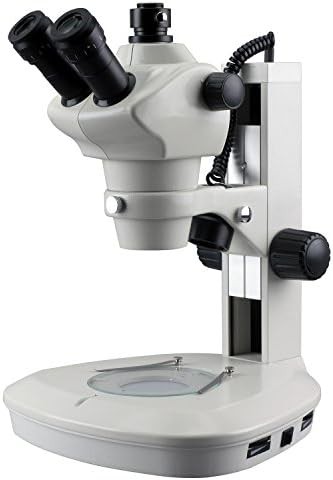 50x track stand stereo trinocular microscope