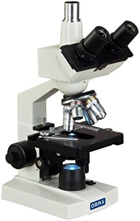 Trinocular compound microscope with double layer