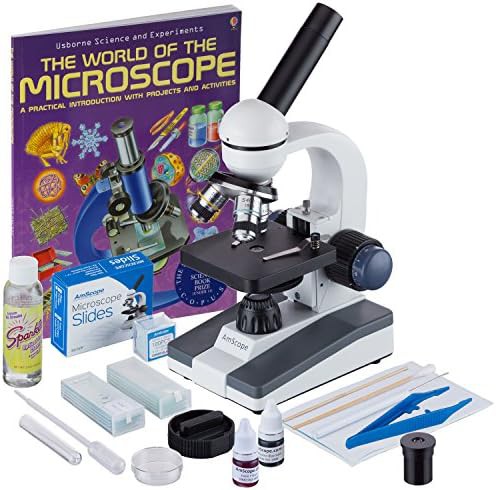 Portable monocular compound microscope 1000x magnification