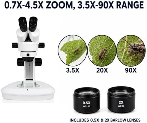 Vision Scientific binocular stereo zoom microscope track stand — photo 3
