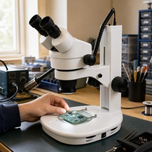 Vision Scientific binocular stereo zoom microscope track stand — photo 4