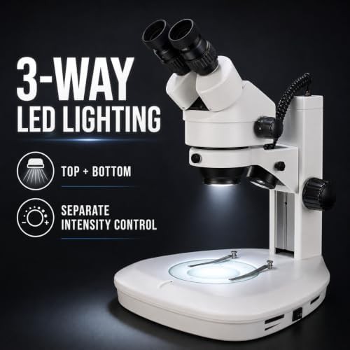 Vision Scientific binocular stereo zoom microscope track stand — photo 5