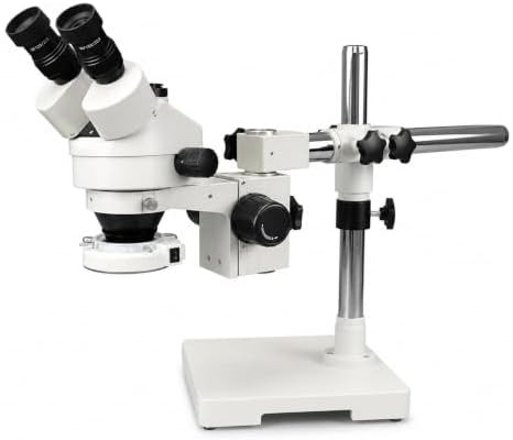 Binocular stereo zoom microscope with 144 LED light