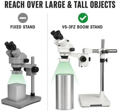 Vision Scientific trinocular stereo zoom microscope 144 LED light — photo 5