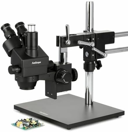 Stereo zoom microscope with black base 180x — photo 4