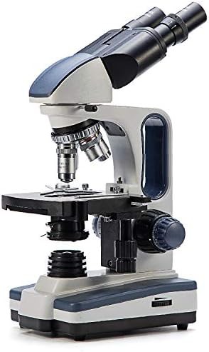 Binocular compound lab microscope with Abbe condenser