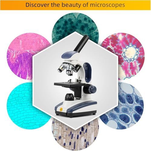 Cordless monocular student compound microscope 1000x — photo 5