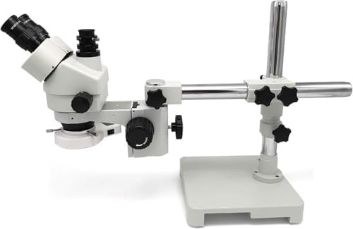 Swift S7 7X-45X trinocular stereo microscope with boom stand — photo 3