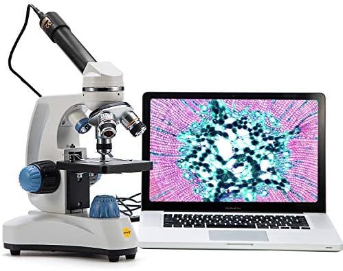 Monocular lab microscope with digital eyepiece camera