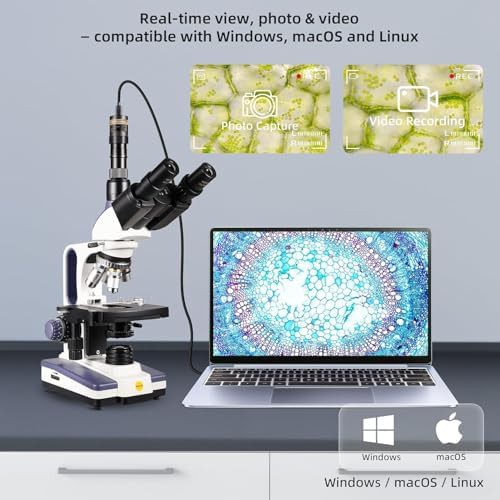 Trinocular microscope with 1.3mp USB camera — photo 4