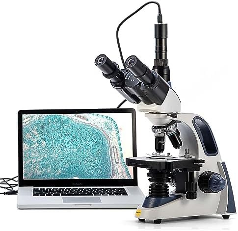 Trinocular lab microscope with 2.0mp camera kit
