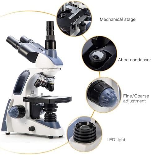 Trinocular lab microscope with 2.0mp camera kit — photo 3