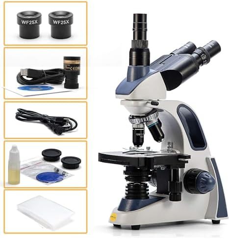 Trinocular lab microscope with 2.0mp camera kit — photo 4