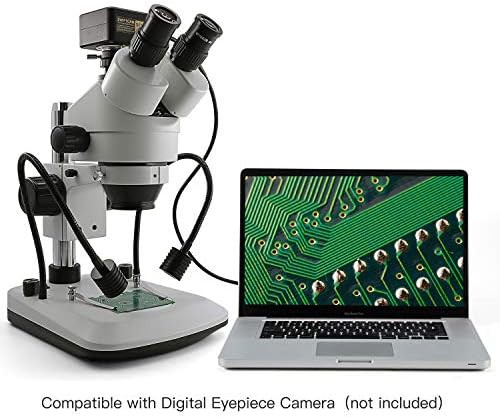 Trinocular stereo microscope with gooseneck LED — photo 3