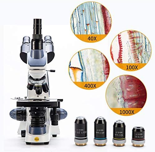 Trinocular microscope with 5MP camera and 100 slides — photo 5