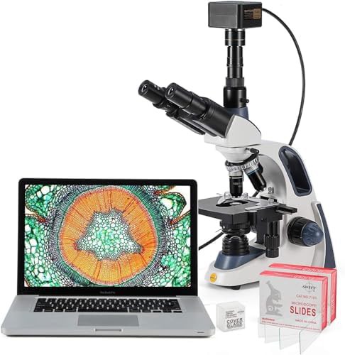 Trinocular microscope with Swiftcam and USB 3.0 cable