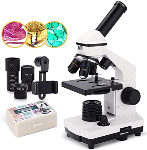 Monocular biological microscope with education kit