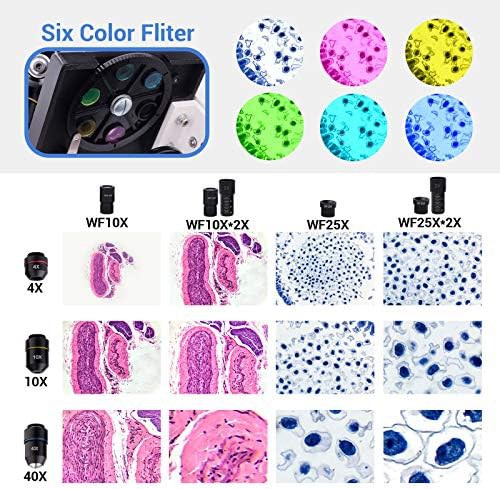 Monocular biological microscope with education kit — photo 3