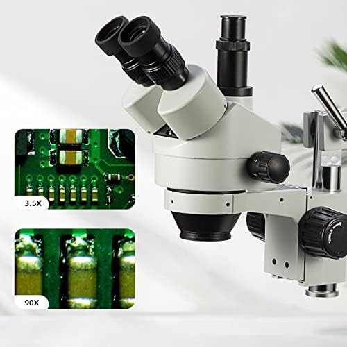 Simul-focal trinocular stereo microscope with boom arm — photo 3