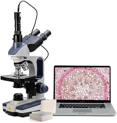 SW350t trinocular compound microscope mechanical stage