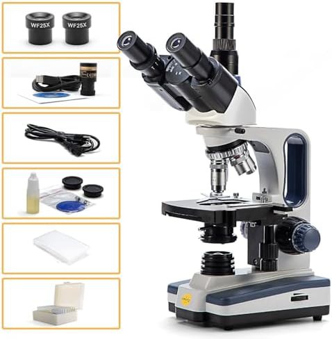 SW350t trinocular compound microscope mechanical stage — photo 4