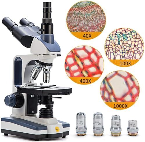 SW350t trinocular compound microscope mechanical stage — photo 5